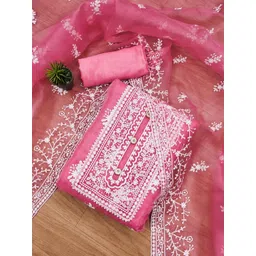 Panzora Floral Embroidered Unstitched Dress Material-picture-29