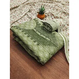 Panzora Floral Printed Sequinned Unstitched Dress Material-picture-13