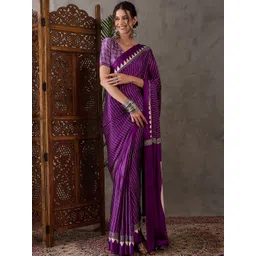 Panzora Striped Printed Saree-picture-39