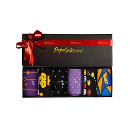 Papa Socks Pack Of 6 Printed Calf-Length Socks-picture-10