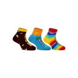 Papa Socks Quirky Pack Of 3 Printed Ankle-Length Socks-picture-23