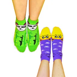 Papa Socks Unisex Pack Of 2 Breathable Anti Bacterial Ankle-Length Socks-picture-26