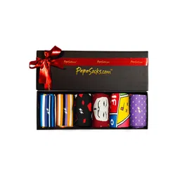 Papa Socks Unisex Pack Of 6 Breathable Calf-Length Socks-picture-13