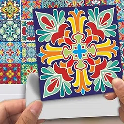 PAPER PLANE DESIGN Vinyl Tile Reusable Self-Adhesive Sticker Size 4 Inch X 4 Inch X 24Pcs (B)-image-7