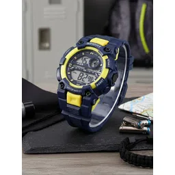 PAPIO Unisex Kids Dial & Straps Analogue and Digital Stopwatch Watch DIGITAL-041 BLUE-picture-35