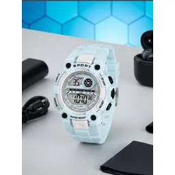 PAPIO Unisex Kids Dial & Straps Digital Stopwatch Watch DIGITAL-041 SKY BLUE-picture-24