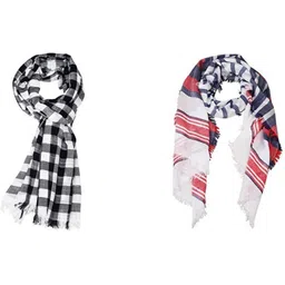 pappi boss Checkered Pure Cotton Men Multicolor Fancy Scarf-picture-26