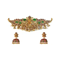 PARADISE JEWELS Women Gold Jewellery Set-picture-37