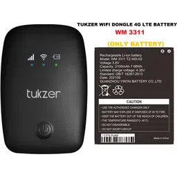 PARADISEECOM Mobile Battery For TUKZER ORIGNAL TUKZER WIFI DONGLE / ROUTER 4G LTE WIFI WM 3311 BATTERY (2100 MAH)-picture-30