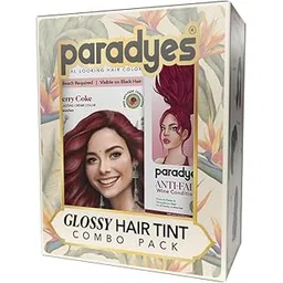 Paradyes Cherry Coke Glossy Hair Tint with Anti-Fade Wine Conditioner, No Bleach Ammonia-Free Formula for Natural Black Hair, Enriched with Herbal Extracts for Long-Lasting Shine-picture-58