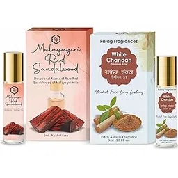 Parag Fragrances Combo Pack of Malyagiri Red Sandalwood 6ml & White Sandalwood 6ml Attar Perfume/Long Lasting Natural Chandan Attar Fragrance / 6ML X 2 Total 12ml-image-13