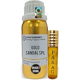 Parag Fragrances Gold Sandal Spl 100Ml Natural Attar (With Empty Fancy Bottles) Alcohol Free Grade 1 Natural Attar/Perfume Oil/Essential Oil For Clothes, Religious Use & Cosmetics Making-image-27