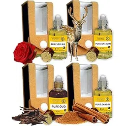 Parag Fragrances Pure Series Attar (Natural/Organic/Alcohol Free) Best Attar For Men, long lasting attar, Real Attar (4 in 1 Click It For More)-image-34
