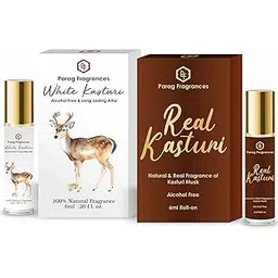 Parag fragrances Unisex Adult White Kasturi Musk Alcohol Free & Long Lasting Attar Liquid 6Ml / For Clothes & Religious (Worship) Use-image-12