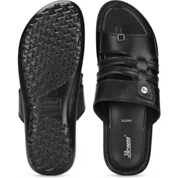 paragon Men PUK2228G Men's Slip-on Black Sandals for Men | Comfortable Sole & Durable Sandal image 5
