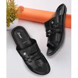 paragon Men PUK2228G Men's Slip-on Black Sandals for Men | Comfortable Sole & Durable Sandal-picture-10