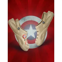 Paragon Men's Beige Back Strap Clogs-picture-21