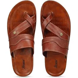 paragon Men's Slip On Tan Sandals | Trendy Casual Slip-on Sandals with Cushioned Footbed, and Durable Construction | Perfect for Everyday Casual Wear(UK: 8)-picture-12