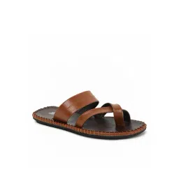 Paragon Men's Tan Cross Strap Sandals-picture-27