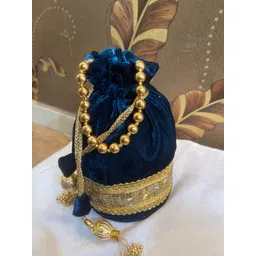 parampara hub Women Blue Potli-picture-13