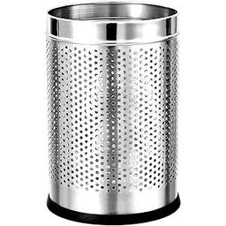Parasnath Perforated Open Bin Stainless Steel Dustbin (8''X13'' 10 Litre)-picture-17