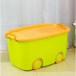 PARASNATH Polypropylene Rolling Storage Container Box (Greenyellow Colour)- 45 Litre Super Large With Wheels Size (59X39X30 Cm) Launch offer Actual Price 1999, Rectangular-picture-16