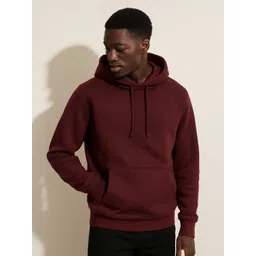 Parcel Yard Men Long Sleeve Hooded Kangaroo Pocket Sweatshirt-picture-38