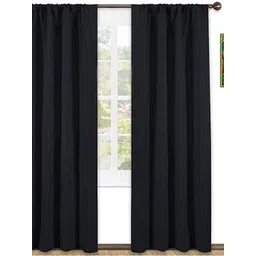 Parda Online Black Black Out Long Door Curtain-picture-29