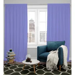 parda online Lavender Polyster Solid 9ft Blackout Rod Pocket Window/Door (2 Pc)-picture-31