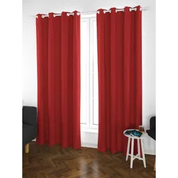 Parda Online Maroon Set of 4 Black Out Door Curtain-picture-34