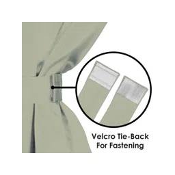 Parda Online Off White Black Out Door Curtain image 5