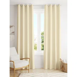 Parda Online Off White Set of 2 Black Out Long Door Curtain-picture-15