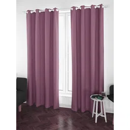 Parda Online Purple Set of 2 Black Out Window Curtain-picture-30