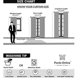 parda online Purple Polyster Solid 9ft Blackout Rod Pocket Window/Door (2 Pc) image 4