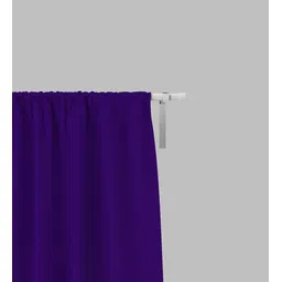 parda online Purple Polyster Solid 9ft Blackout Rod Pocket Window/Door (2 Pc) image 2