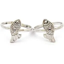 paree Gold Silver Plated Fish Toe Rings For Women & Girle - Adjustable-picture-15
