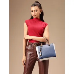 PARFOIS Colourblocked Structured Handheld Bag-picture-24