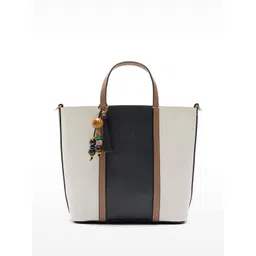 PARFOIS Structured Colourblocked Handheld Bag-picture-10