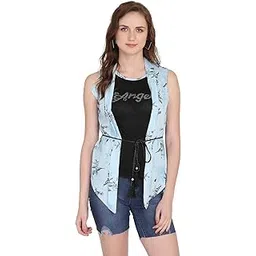paris hamilton Women's Shrug Design Floral Slim Fit Sleeveless TOP-picture-53