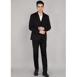 Men REG FIT.SHAWL COLR TUX WITH VNECK WC Solid Suit-image-49