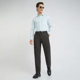 park avenue Men Regular Fit Pants image 5