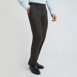 park avenue Men Regular Fit Pants image 2