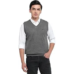 Men Reguler Fit Reversible Pattern Acrylic Wool Blend V Neck Full Sleeve Casual Winter Wear Grey-image-26