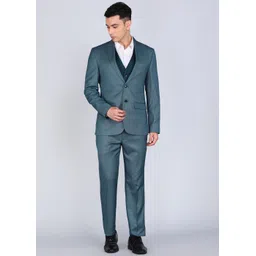 Men SB2 NOTCH S.SLIM FIT 3 PC SUIT Solid Suit-image-5