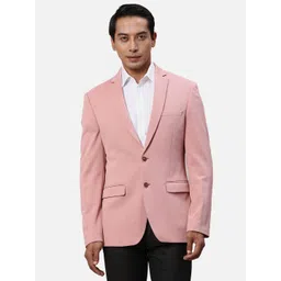 Men Self Design Single Breasted Formal Blazer-image-46