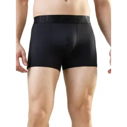 Park Avenue Black Nylon Blend Regular Fit Solid Trunks-picture-20