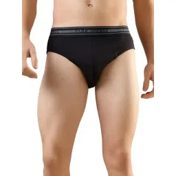 Park Avenue Black Pure Cotton Regular Fit Solid Briefs (Pack of 2)-picture-34