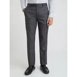 Park Avenue Black Regular Fit Trousers-picture-10