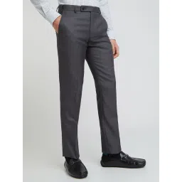 Park Avenue Black Regular Fit Trousers image 4