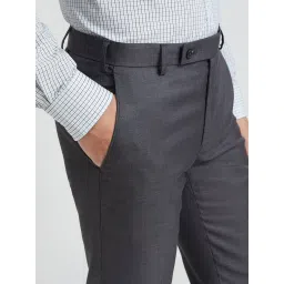 Park Avenue Black Regular Fit Trousers image 5